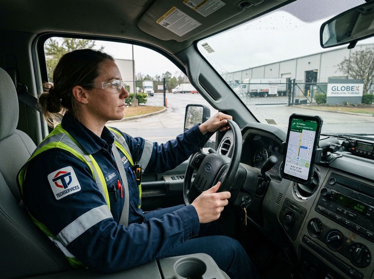 VDR Scope Pro Field Navigation in Utility Vehicle