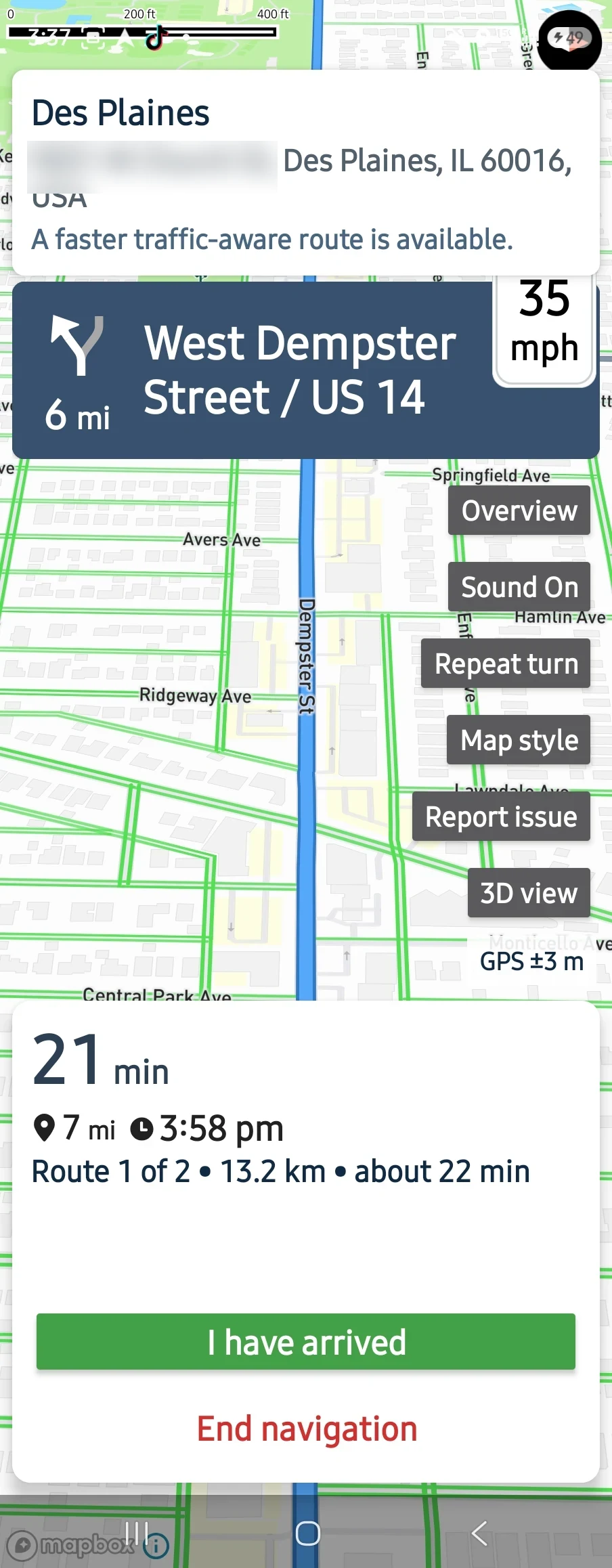 VDR Scope Pro Live Turn-by-Turn GPS Navigation